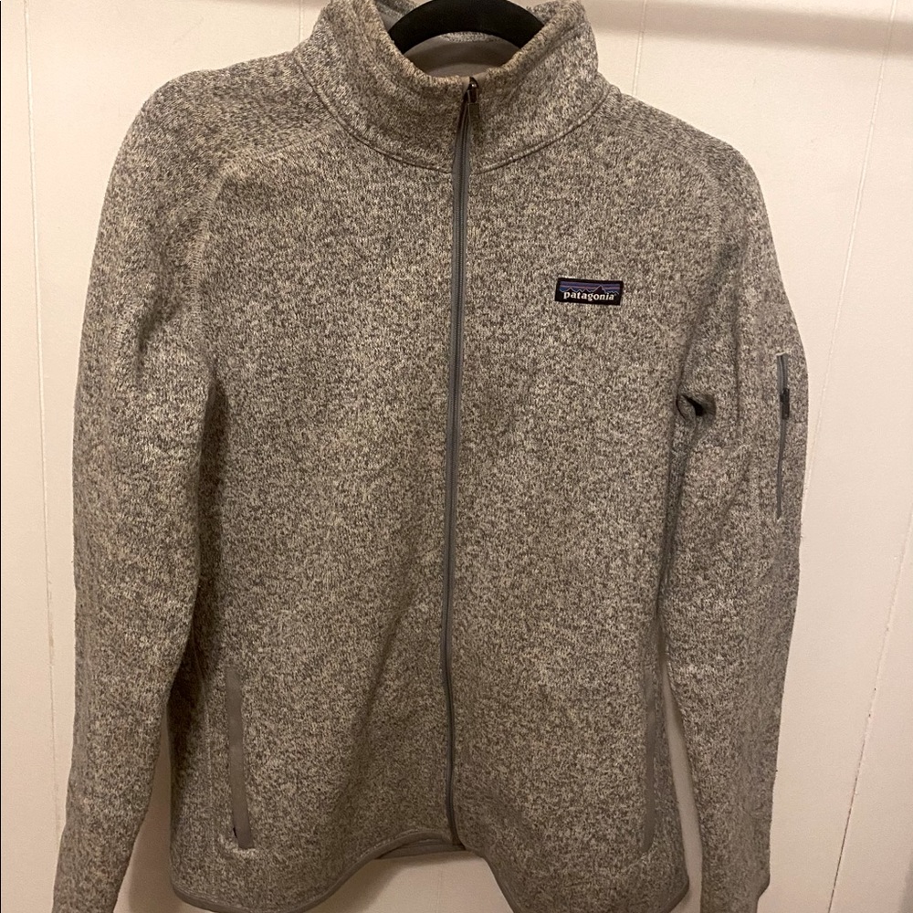 Patagonia grey zip up jacket; like new condition.